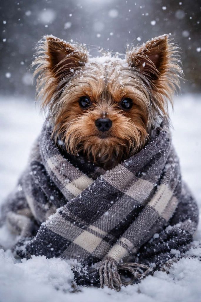 yorkshire terrier shaking