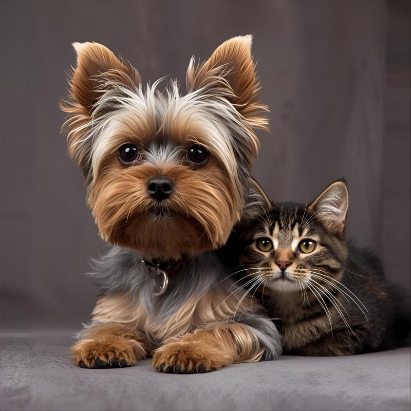 yorkies and cats yorkies gram