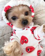 Hearts Play Yorkie Hoodie - Image 3