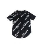 pawenciaga black designer dog t-shirt