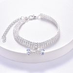 yorkie collar with diamond zircon