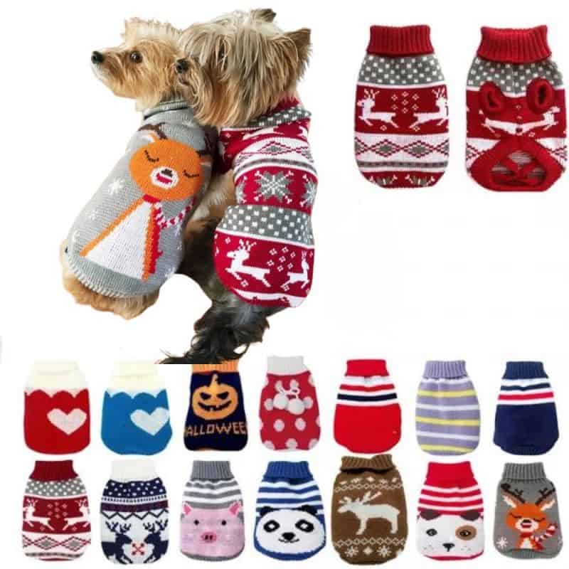 yorkie christmas sweater warm-christmas-yorkie-sweater