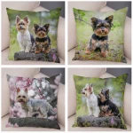 Mini Yorkie Cushion Cover - Image 4