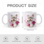 Yorkie Flowers Mug - Image 6