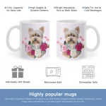 Yorkie Flowers Mug - Image 5