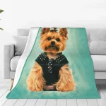 Yorkie Bliss Throw Blanket - Image 2