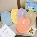 warm yorkie plush sweatshirt