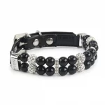 Pearl & Leather Yorkie Collar - Image 8