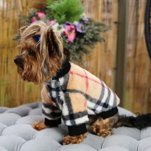 Double-Sided Plaid Yorkie Jacket