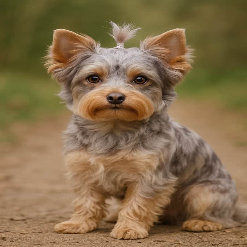 lilac merle yorkie