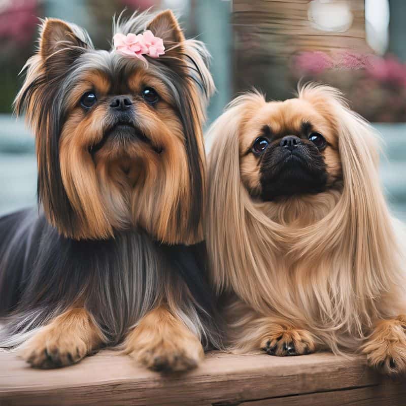 Yorkie and Pekingese Mix