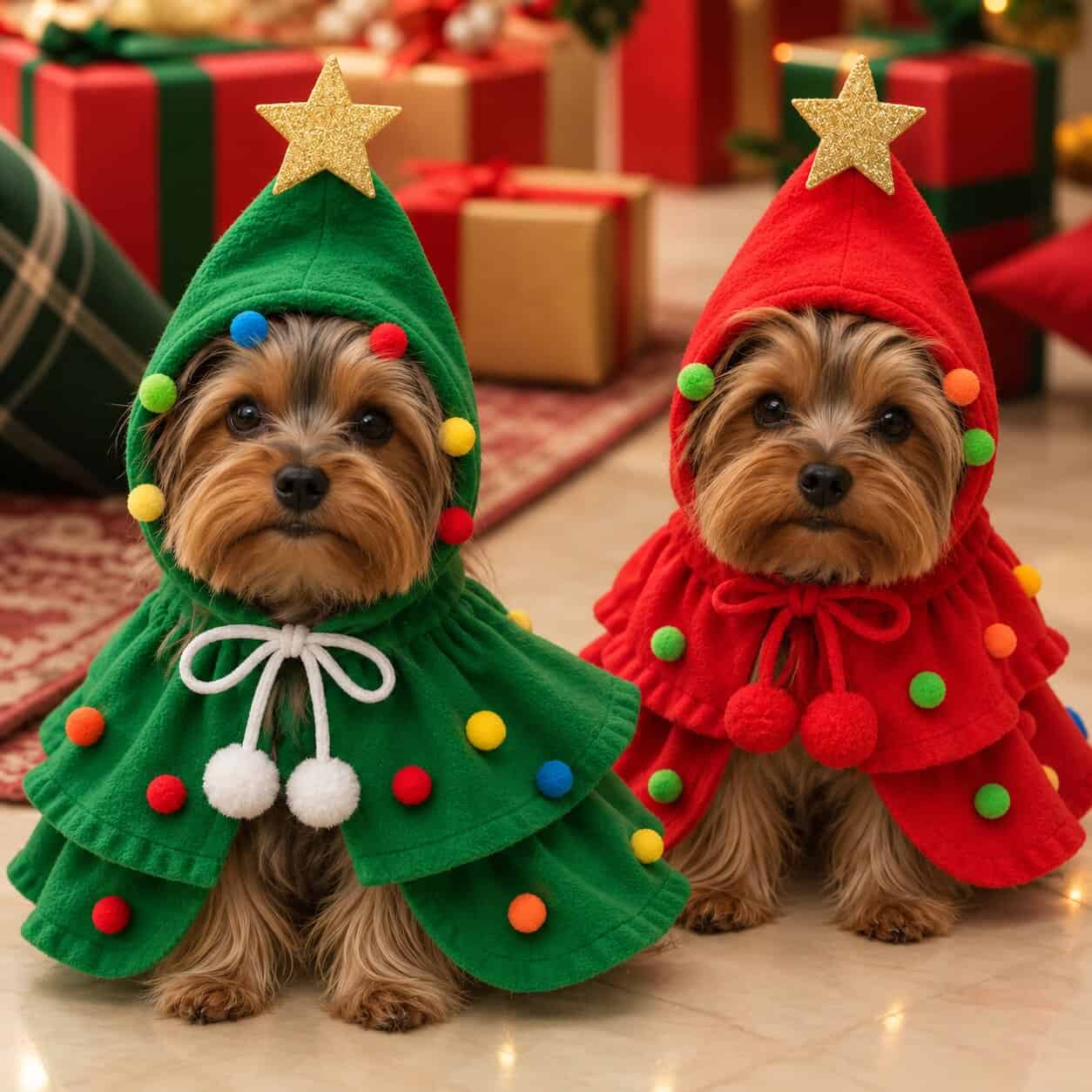 3a93f68e-638f-42e8-b021-f37d679c493d Yorkie Christmas Tree Costume - Image 1