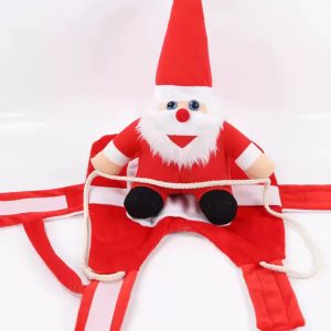 Riding Santa Yorkie Costume 1