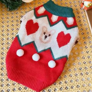 yorkie pom-pom sweater 1
