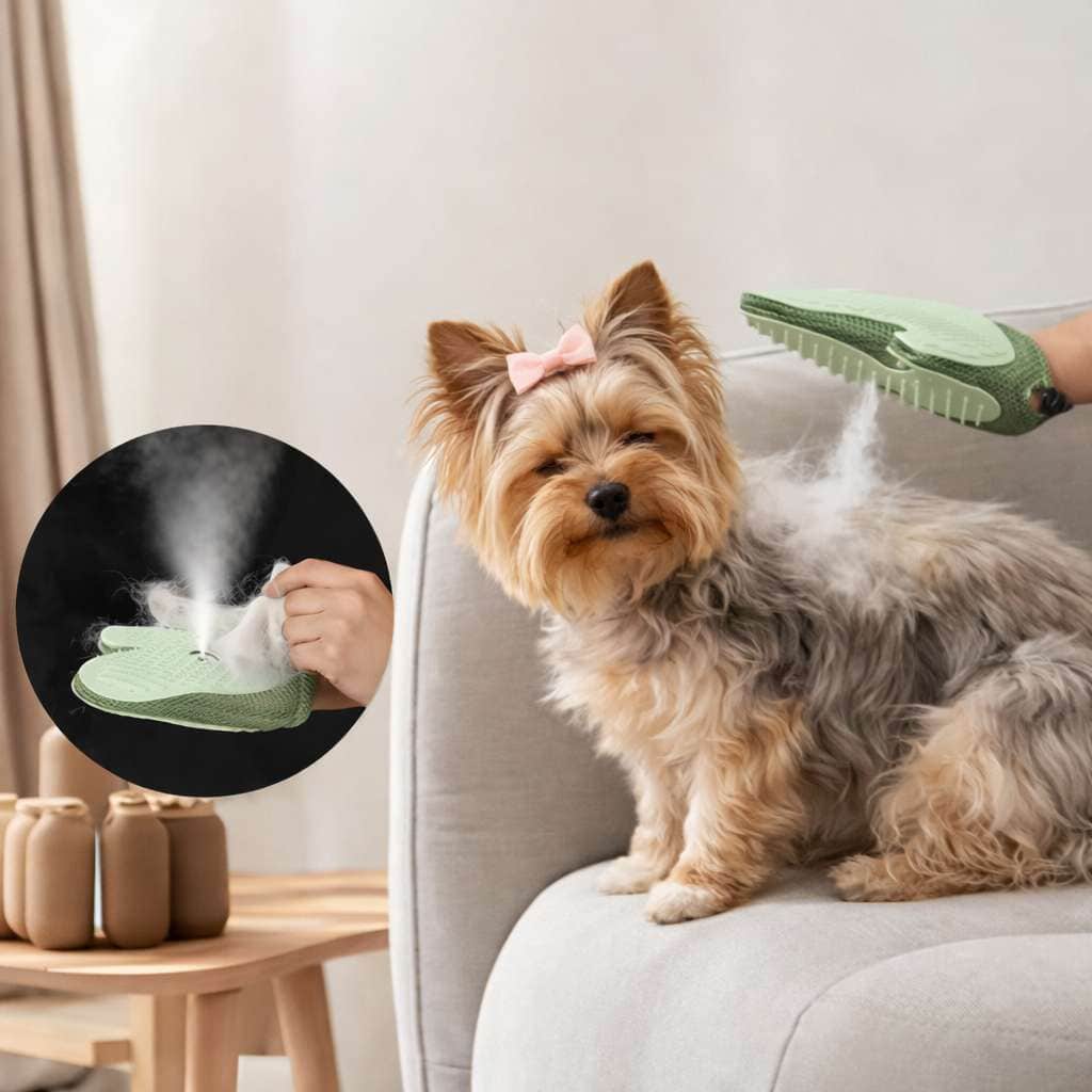 yorkie_steam_grooming glove yorkie steam grooming glove