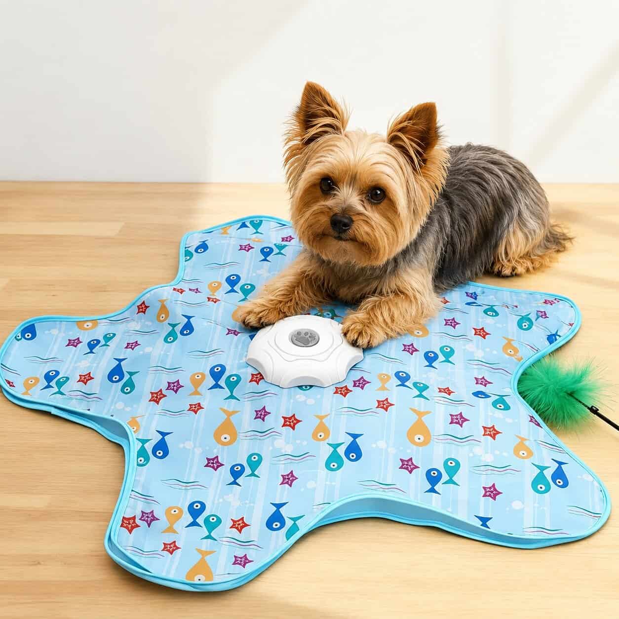 yorkie automatic toy Automatic Self-Play Yorkie Teaser Toy - Image 1