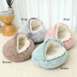 Fluffy Yorkie Cave Bed - Image 2