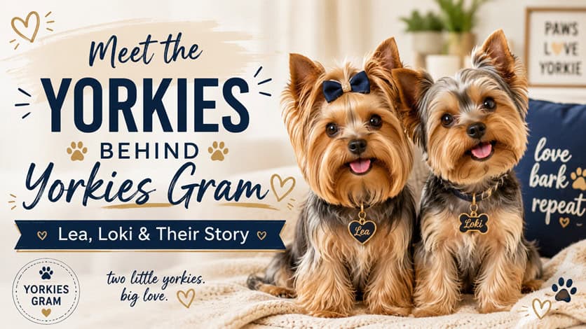 lea and loki yorkies gram