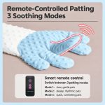 Remote-controlled plush patting hand with 3 soothing modes