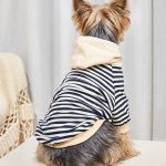 Striped Small Yorkie Hoodie